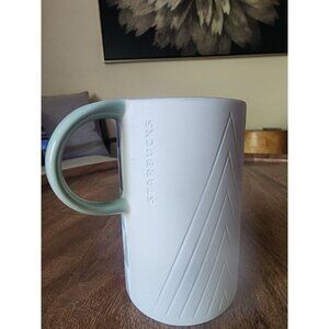 2017 Starbucks Holiday Christmas Tree Triangle Coffee Cup Tea Mug 12oz